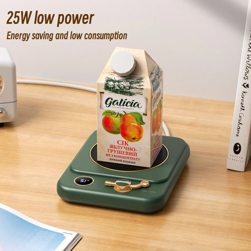 Coffee Cup Warmer Electric Mug Heater 220V Constant Temperature 55/65/75℃ Heated Coaster For Milk Tea Water Heating Pad Warm Mat