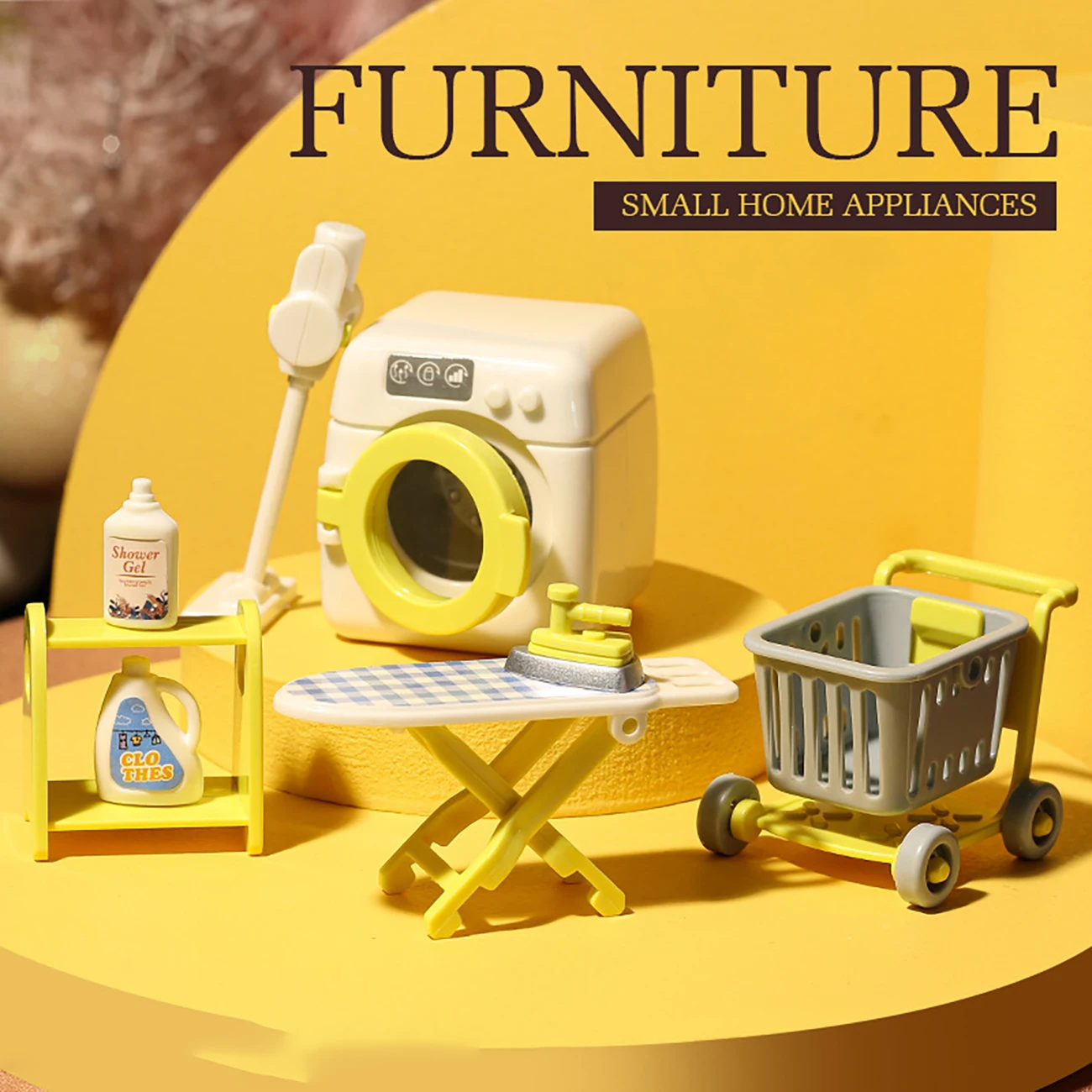 1pc Girl Gift Model Toy Table House Accessories Forest Family Kitchen Miniature House Play House Toy Small Model Furniture 2