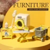 1pc Girl Gift Model Toy Table House Accessories Forest Family Kitchen Miniature House Play House Toy Small Model Furniture 2