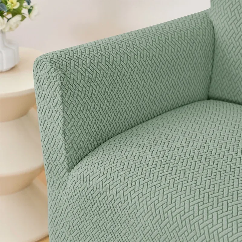 Square Club Chair Slipcover Tub Chair Covers for Armchairs High Stretch Armchair Slipcover Furniture Protector for Living Room 4