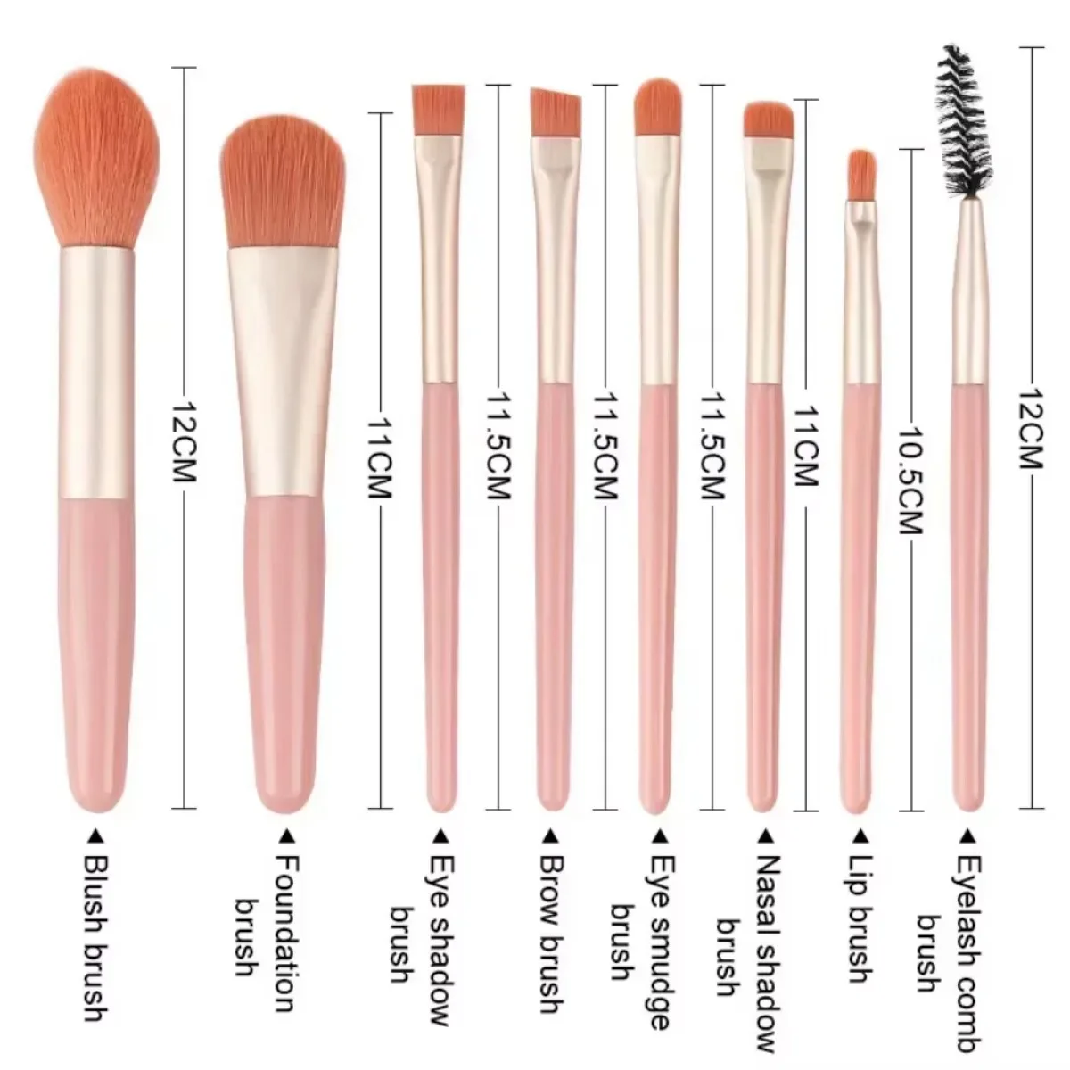 8-Piece Professional Soft Cosmetic Makeup Brush Set