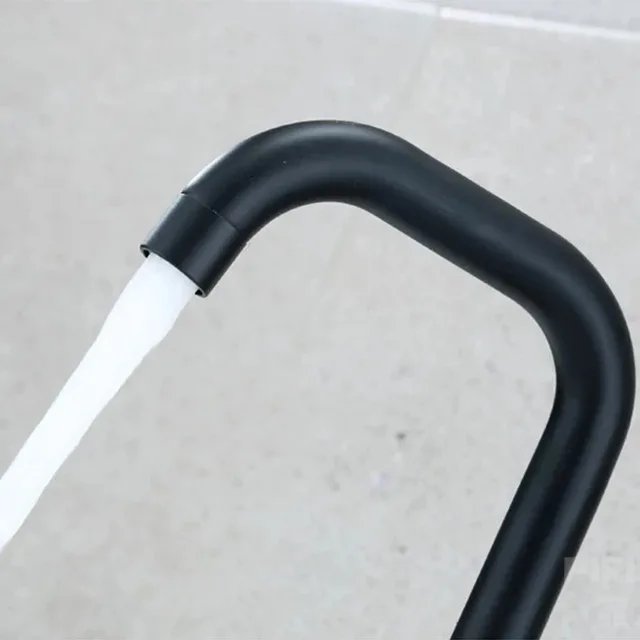 ก๊อกน้ำอ่างล้างหน้าสแตนเลสแบบก้านโยกเดี่ยว น้ำร้อนน้ำเย็น หมุนได้ 360 องศา สำหรับอ่างล้างหน้า 4