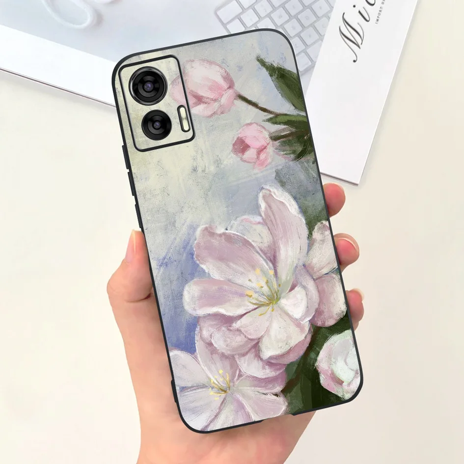 Cute Cartoon Tulip Shockproof TPU Phone Case - Anti-Fall Bumper Cover