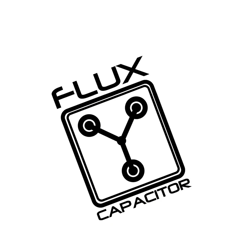 Personality Flux Capacitor Back Future Window Car Vinyl Sticker Joke
