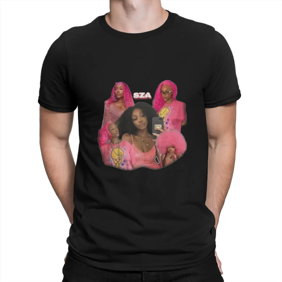 

Official T-Shirts for Men SZA Funny Tees Crew Neck Short Sleeve T Shirt Printed Clothes