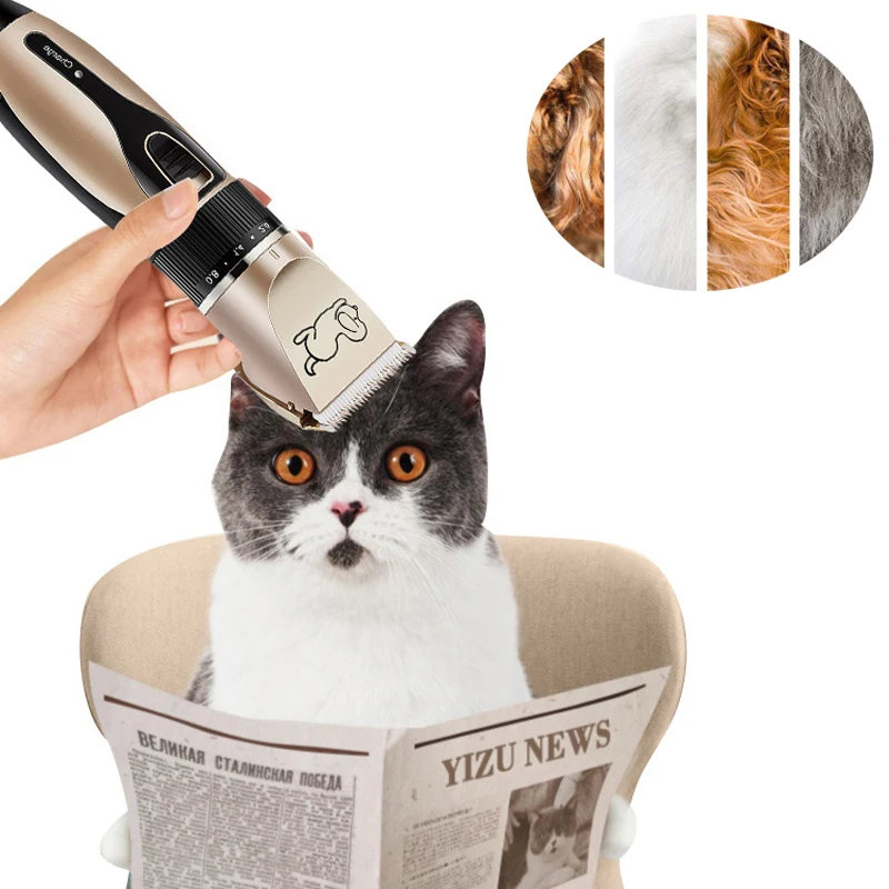 Professional Pet Dog Hair Trimmer Animal Grooming Clippers Cat Cutter Shaver Electric Clipper Cutting Machine | Дом и сад