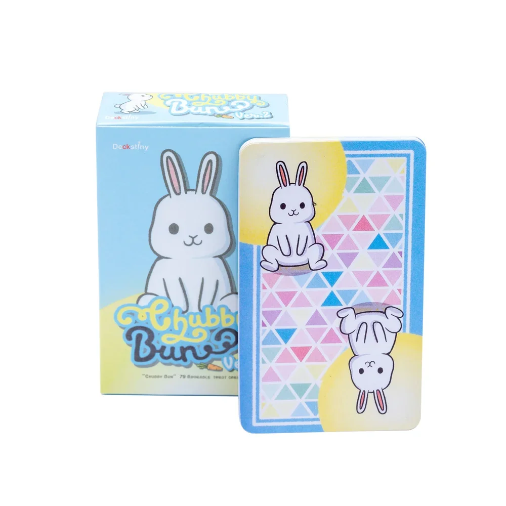 

Mythic Chubby Blue Bun Rabbit Tarot Cards Deck Magick Tarot Cards Oracle Card