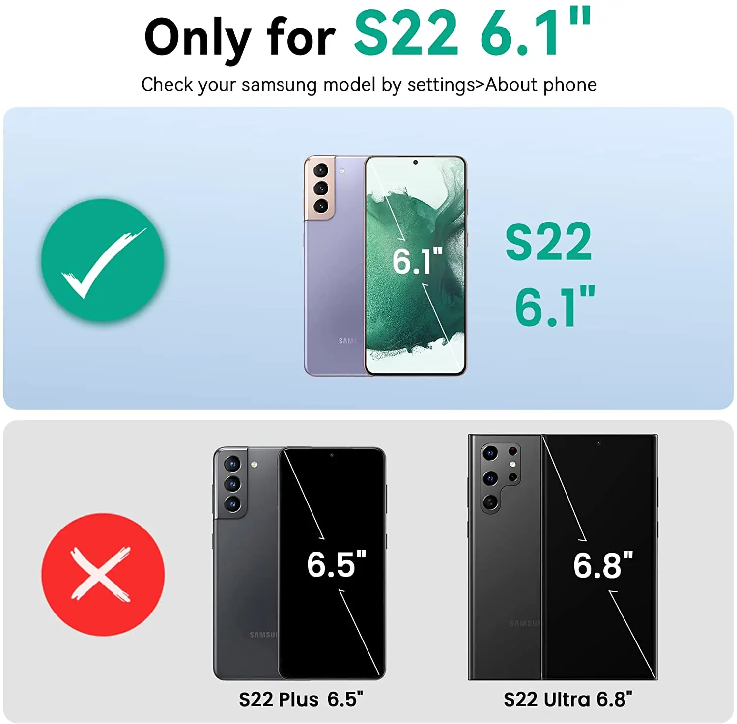 NEWDERY 갤럭시 S22 배터리 케이스, Qi 무선 충전 케이스, 안드로이드 자동 전송 데이터 지원, 4700mAh