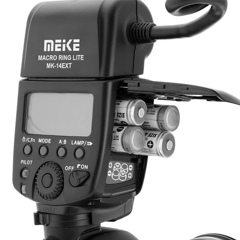 Meike MK-14EXT Macro TTL Ring flash E-TTL TTL with LED AF assist lamp for Canon 700D 650D 600D and Nikon D3200 D3100 D7100 D7200