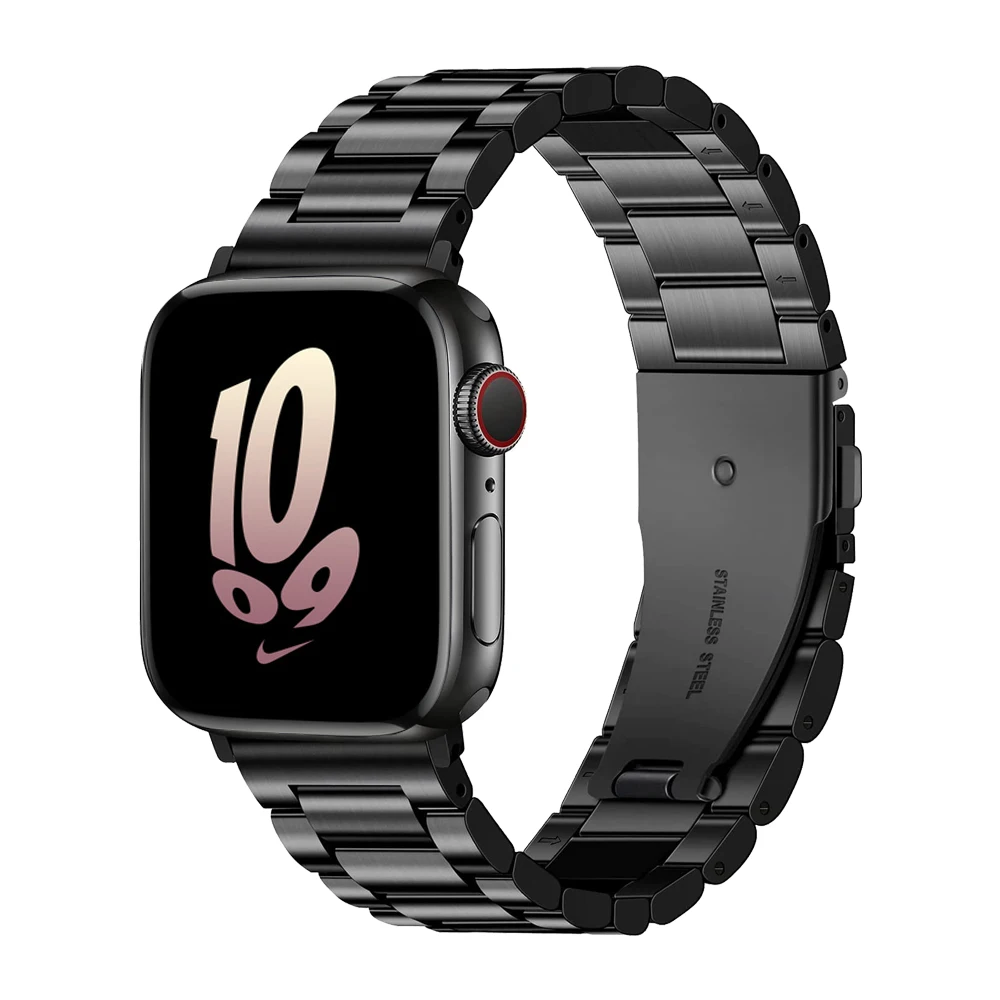 

Ремешок из нержавеющей стали для Apple Watch Ultra, классический металлический браслет для IWatch Series 8 7 41 мм 45 мм 38 40 42 мм