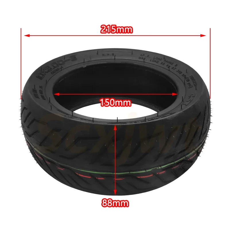 High-Performance Tubeless Tire for Electric Scooters - 10x3.00-6