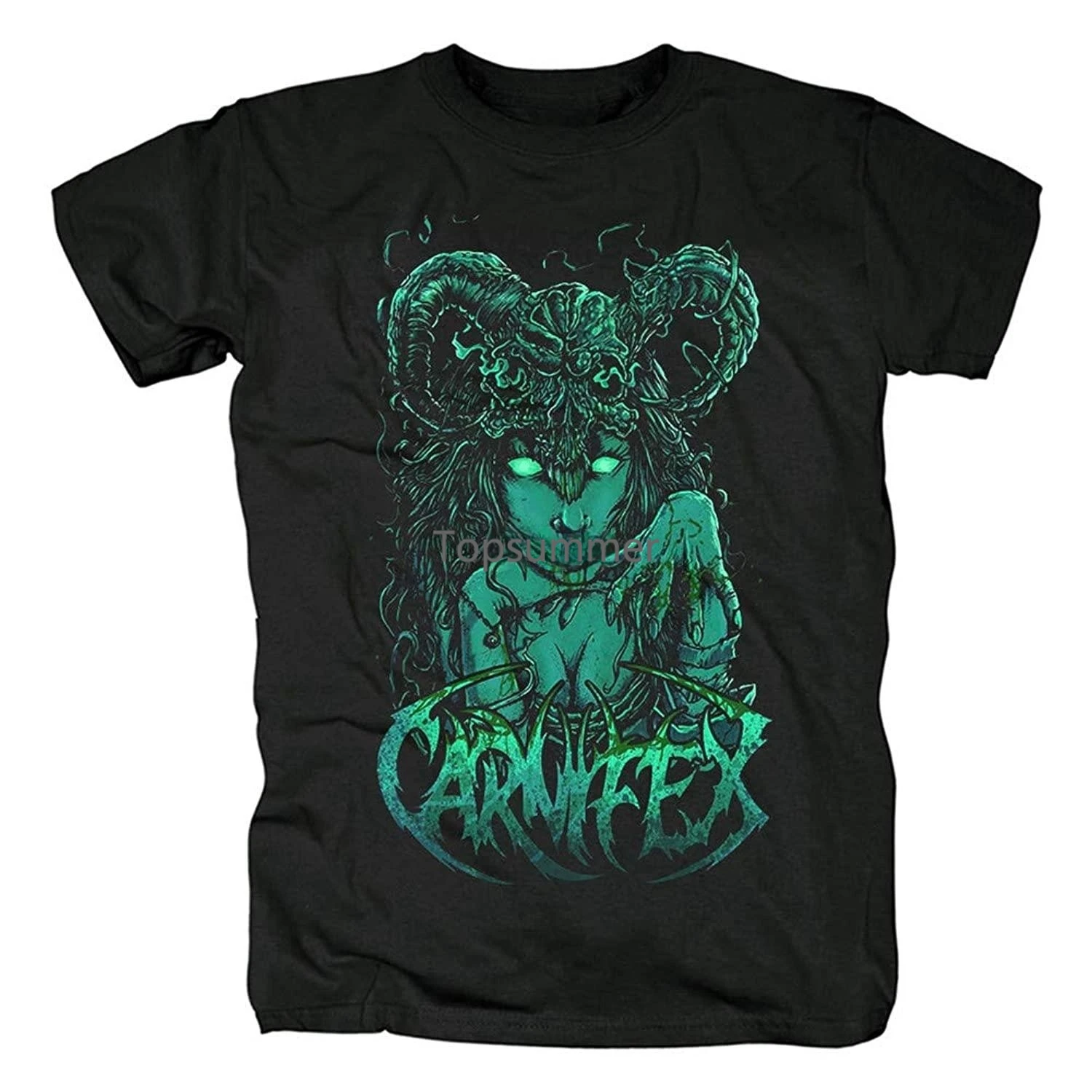 

Men'S Tshirt Short Sleeve Shirt Carnifex Rock Tee Women Hiphop Shirts