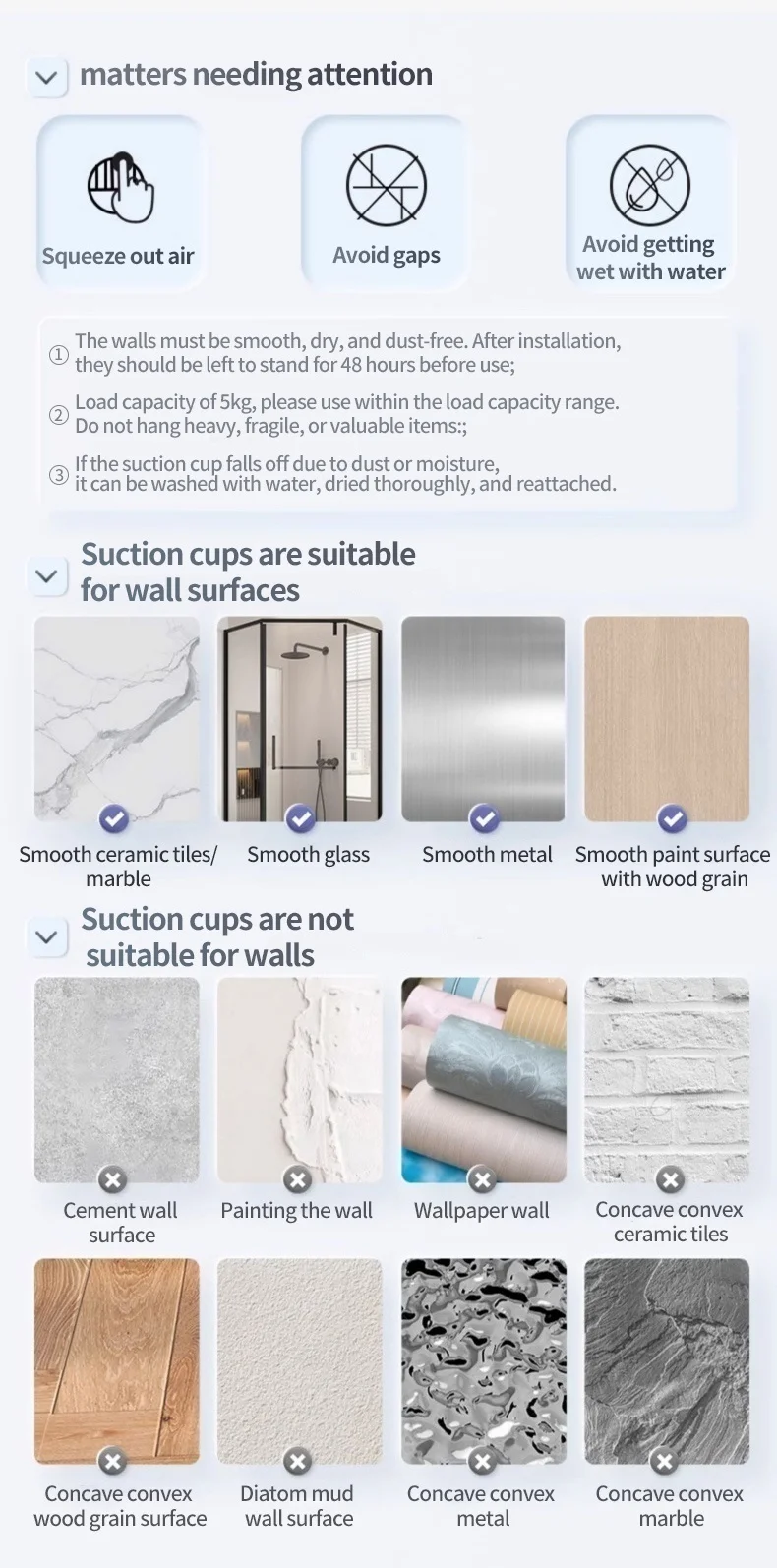 No-Drill Suction Cup Bathroom Suction Shelf Perforation-free Toilet Wall Mounted Shower Gel Triangle Basket Bathroom Shelf_voghion.com