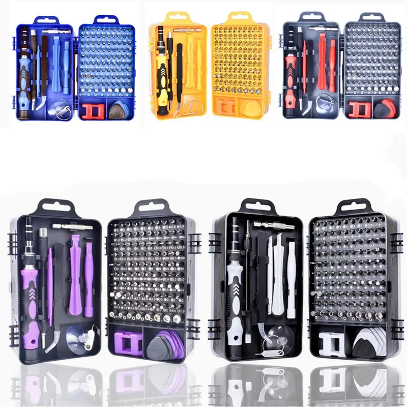 

115 In 1 Screwdriver Set Magnetic Precision Insulated Bits Multitools Phone Repair Hand Tools High Quality Chrome Vanadium Steel