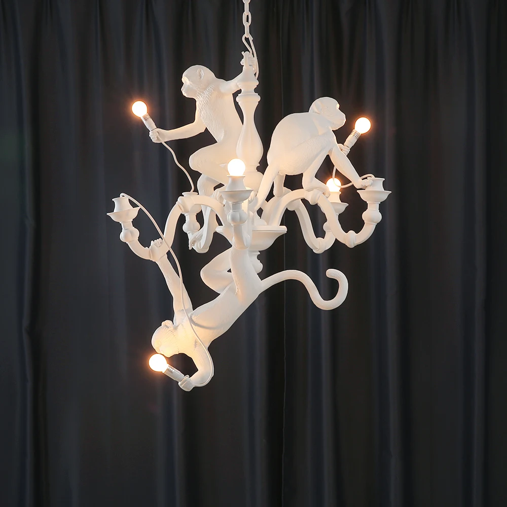 Monkey Pendant Lamp Chandelier For Loft Villa Living Room