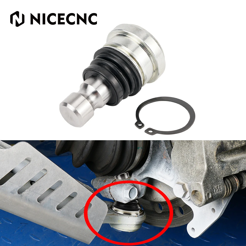 NICECNC UTV for Polaris RZR 4 1000 2016-2021 XP TURBO 16-17 Upper or Lower Ball Joint Bearing Steel Accessories OEM # 7082422 7082507 front hub suspension ball joint for polaris rzr 1000 900 xp 4 ranger 570 upper lower 4pcs pack for tusk utv atv