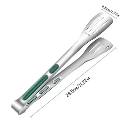 Stainless Steel Non-Slip Food Tongs (1pc 11inch)
