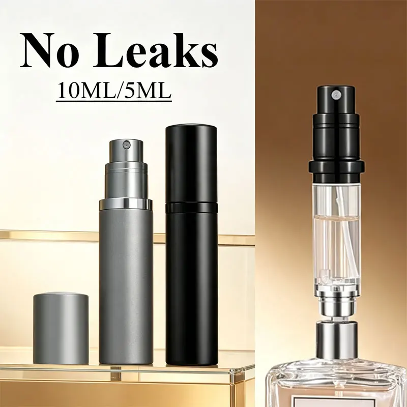 Portable Mini Perfume Atomizer - Refillable Aluminum Spray Bottle