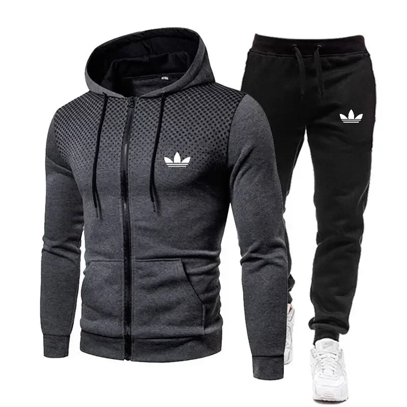 

Fashion Tracksuit For Men Hoodie Fitness Gym Clothing Men Running Set Sportswear Jogger Men'S Tracksuit Winter Suit Sports