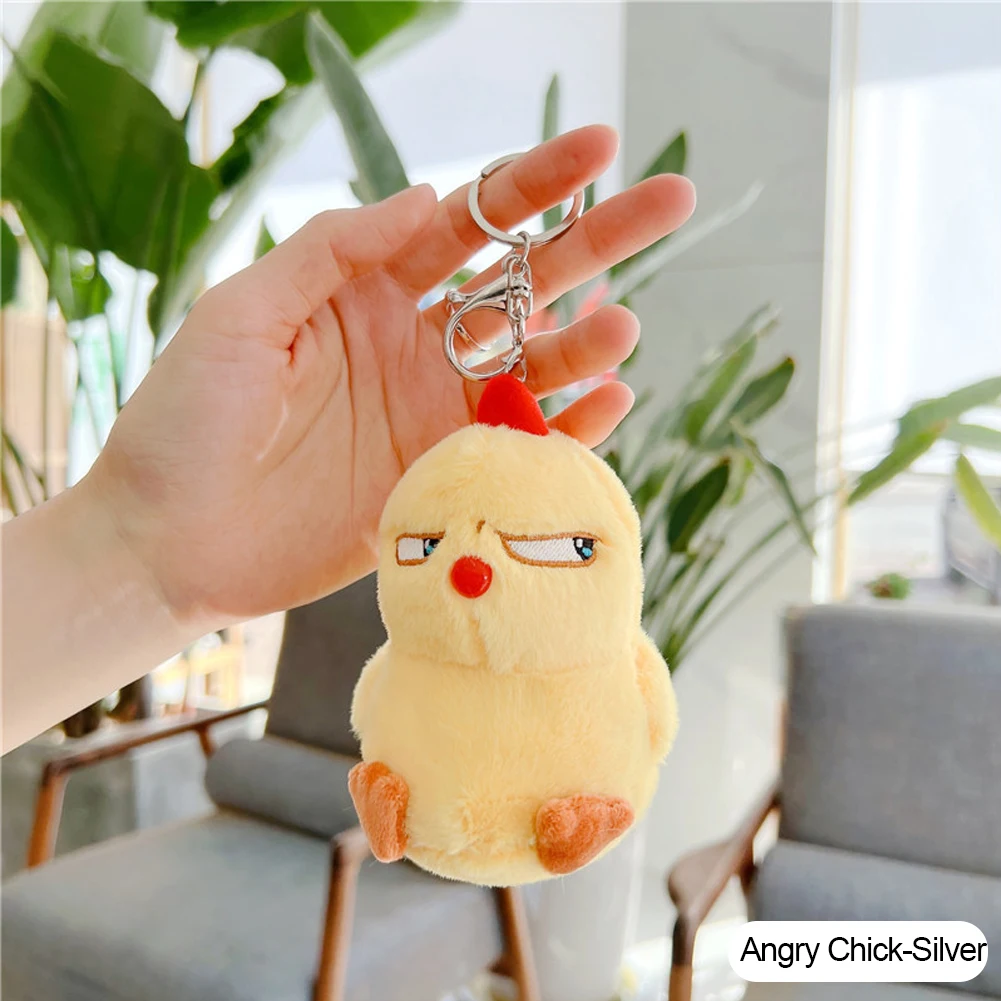 Portachiavi A Forma Di Anatra In Peluche Giallo – Simpatico Ciondolo Morbido Per Chiavi, Borse E Zaini, Regalo Divertente