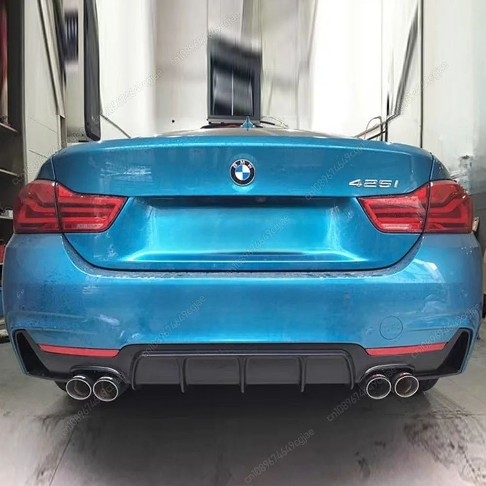 BMW 4 시리즈 F32 F33 F36 M-Sport 2014-2020 리어 범퍼 립 스포일러 로워 디퓨저 스플리터 바디킷 자동차 액세서리 튜닝