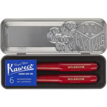 Kaweco Red Fountain Pen & Ballpen Set 1