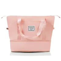 Ensemble de valises, tailles M-L-XL, valises rigides en ABS, ensembles de valises durables, valises avec roulettes pivotantes et serrure, avec sac de toilette, rose 8