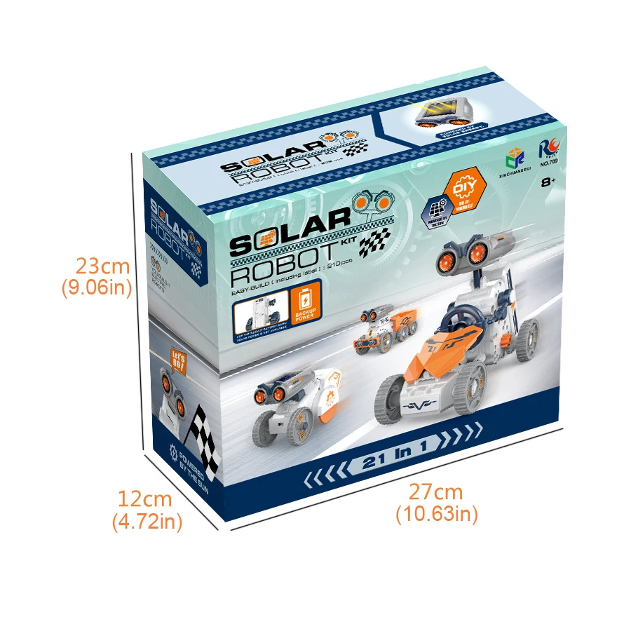 ABS Solar Robot Toys Kit for Kids Education