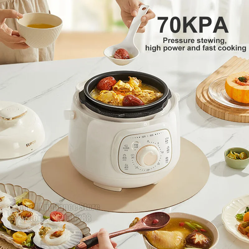 SUPOR Electric Pressure Cooker 1.8L Rice Cooker Quick Cooking Smart Rice Mini For 1-4 People Home Kitchen Appliance