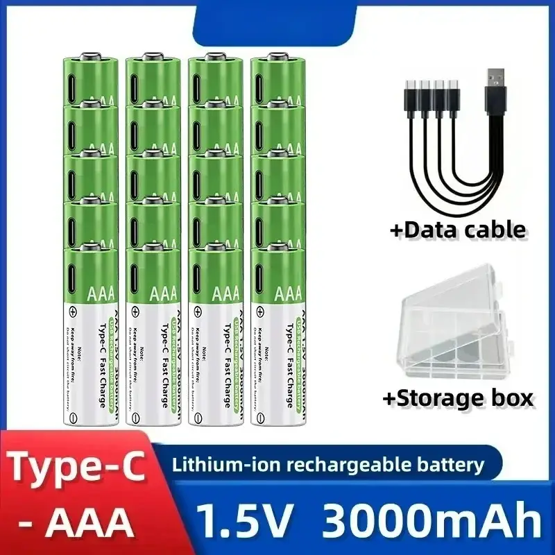 2025NEW Lithium-Ion Battery Type-C Rechargeable High-Capacity Battery AA&AAA Battery For remote control, mouse, electric toys - Image 13