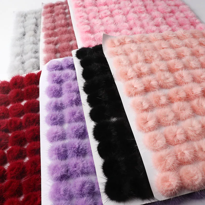 Color Pom Poms Bag Ornaments Real Plush Jewelry Fox Fur Ball Car Keychain Hairpin Diy Material Bag Handmade Accessories 2.5Cm jewelry making supplies pom poms craft supplies doll handmade accessories fluffy ball accessories craft supplies