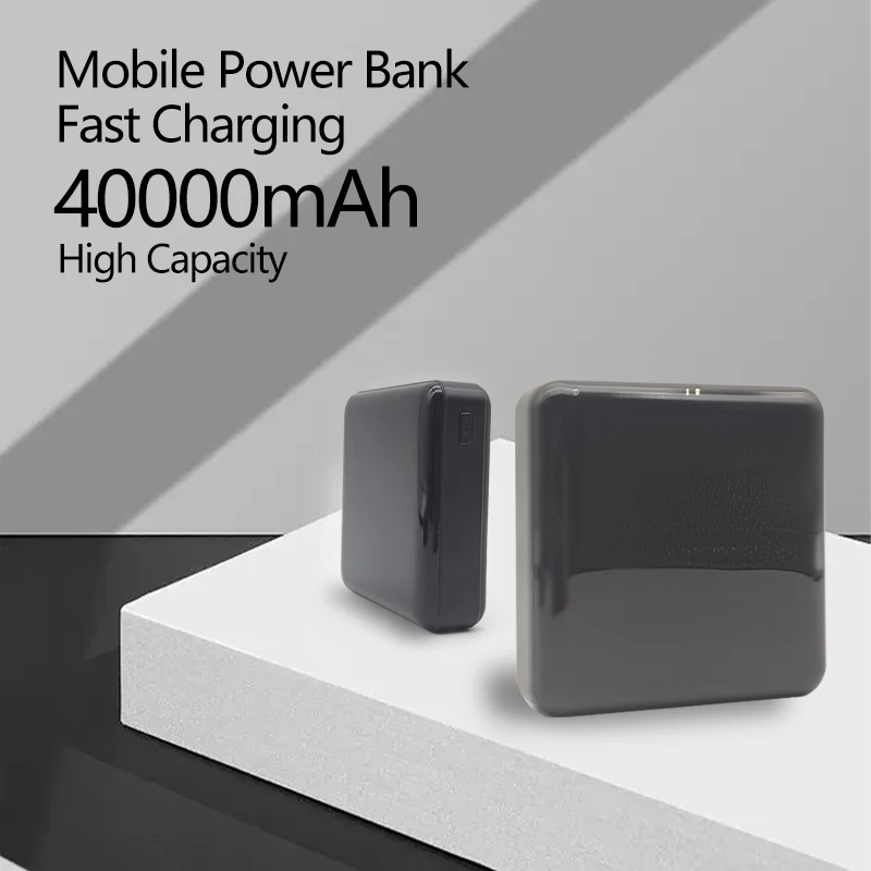 

Mobile Digital Display Dual USB Power Fast Charging 40000mAh Charging Treasure Mobile Phone Flat Panel Lighting LED Lamp
