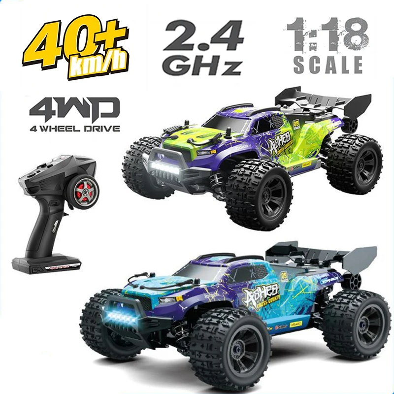 1:18 40km/h Brushless RC Drift Car With LED Lights 4WD Electric