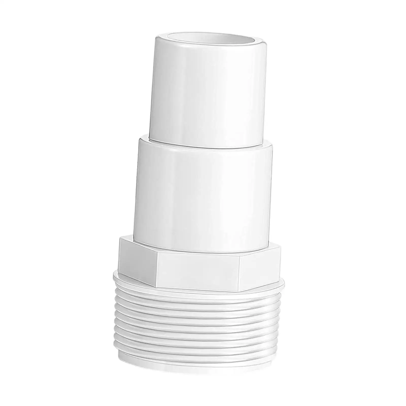 

Pool Hose Adapter Lightweight Durable Threaded Hose Fittings for Pool Pump Filter Skimmer Swimming Pool, Parts
