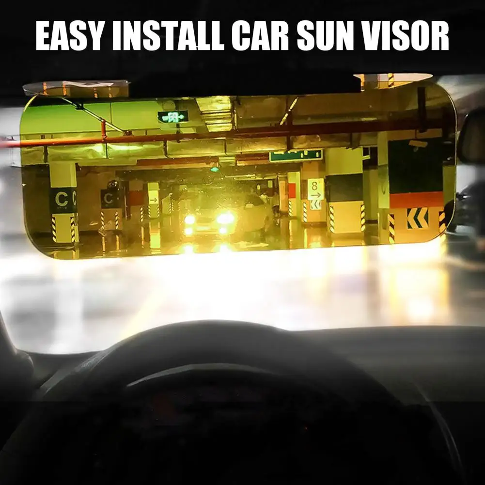 Night Vision Car Visor 2 In 1 Anti-Glares Sun Visor Driving Anti-Dazzles Shield Windshield Eye Protection