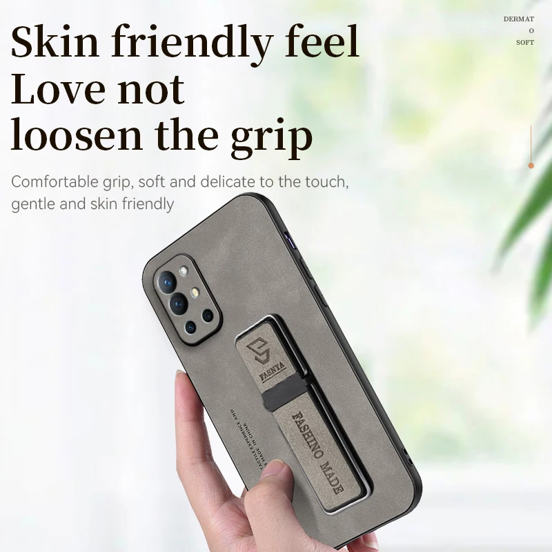 Luxury Sheepskin Magnetic Leather Phone Case with Soft Protection and Stand Feature