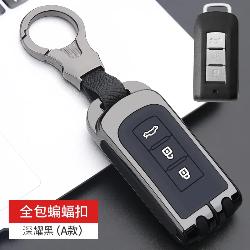 Key Case Key Case Cover Car Key Shell Car Smart Remote Key Protect Case Holder For Mitsubishi Outlander Lancer 10 Pajero Sport ASX RVR L200 Eclipse Cross Accessories