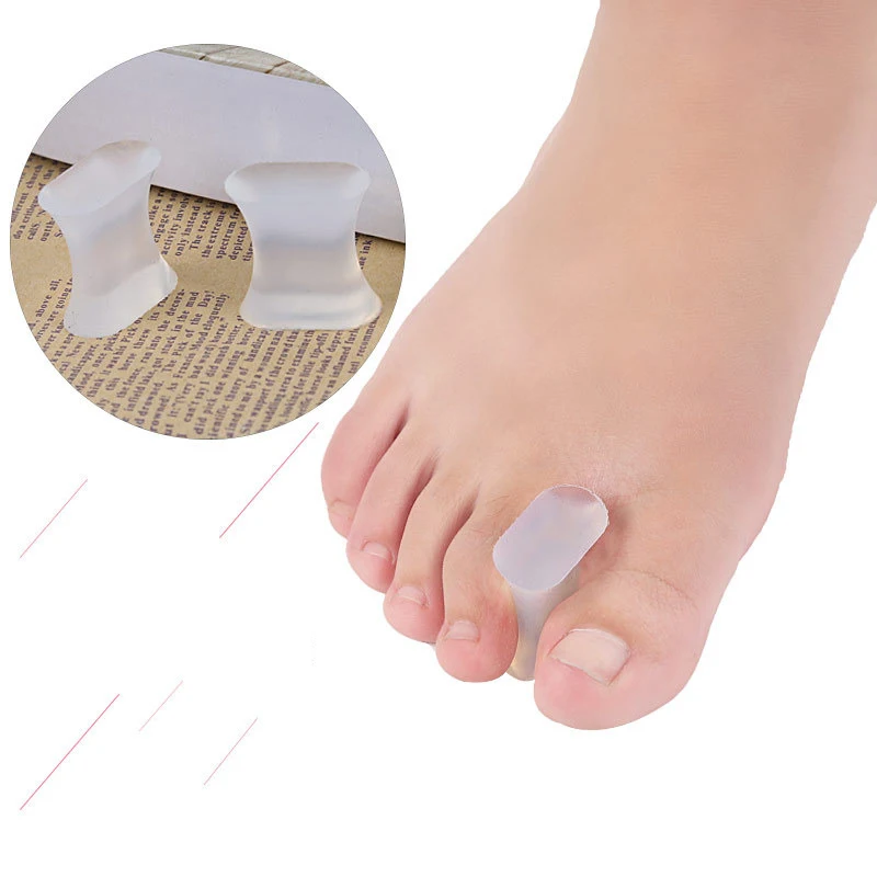 Toe Separator Corrector Silicone Straightener Hallux Valgus Finger Protector Foot Fingers Separatorcare Professional Tools v shape professional hairdressing comb double brushes wooden anti static hair straightener tool hair styling comb