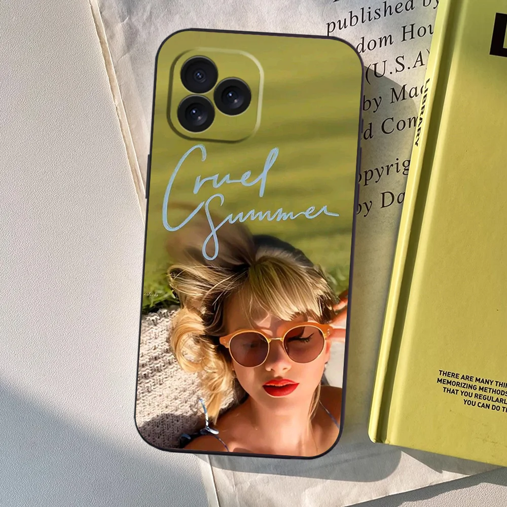 thumbnail image 1 of Funda de teléfono T-Taylors Singer S-Swift-S Hot para Samsung A03 A04 A05 S A13 A34 A53 4G 5G S22 S23 ULTRA Funda de silicona suave negra, 1 of 5