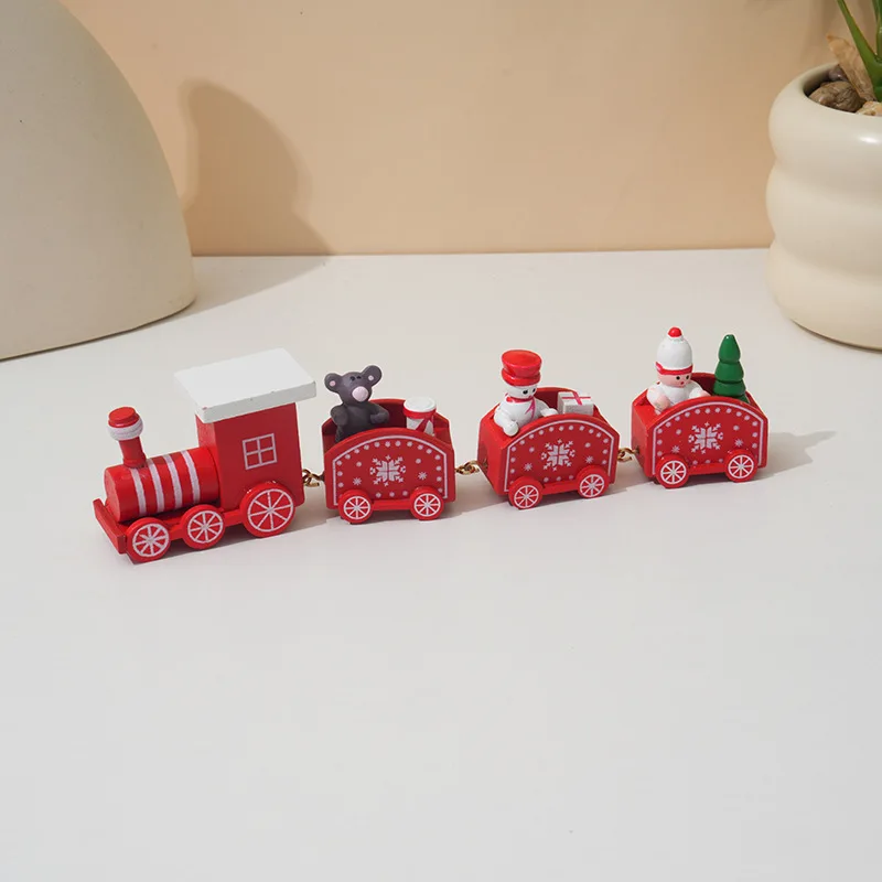 Christmas Train Merry Christmas Decorations For Home 2024 Cristmas Ornament Xmas Navidad Noel Gifts Happy New Year 2025 Gifts