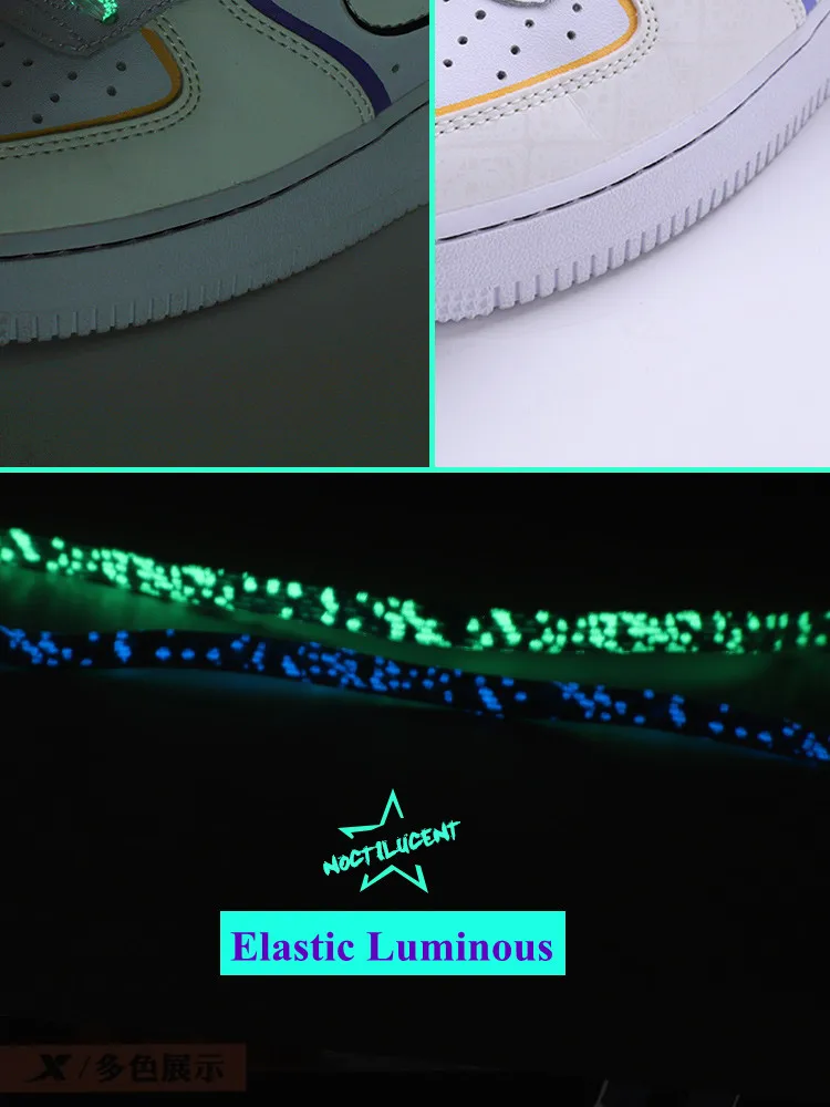 Lazy Magnet Metall leuchtende Schnürsenkel Mehrfarbige Magnetverschluss-Schnürsenkel Elastische Schnürsenkel ohne Krawatte Sneaker-Schnürsenkel – Detail 7