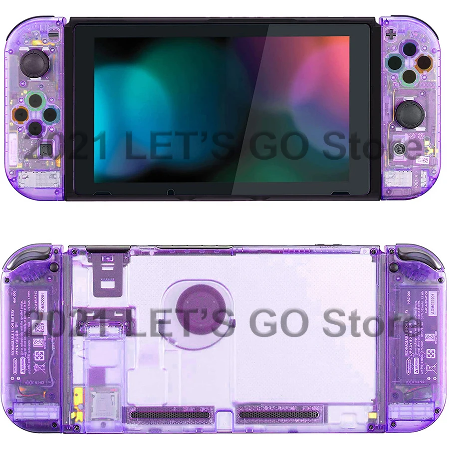 Сменный корпус Nintendo Switch для самостоятельной сборки прозрачный зеркальный набор