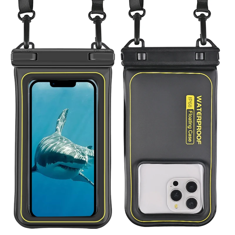 HAISSKY Upgrade Sponge Waterproof Phone Bag Universal Crossbody Swimming Surfing Storage Pouch For iPhone Samsung Xiaomi Google waterproof bag