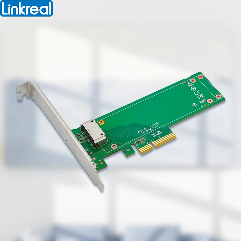 Linkreal Pcie 4.0x4 para Nvme Edsff 1u Curto E1.s Adapter-lrnv9en4 - Imagem 3