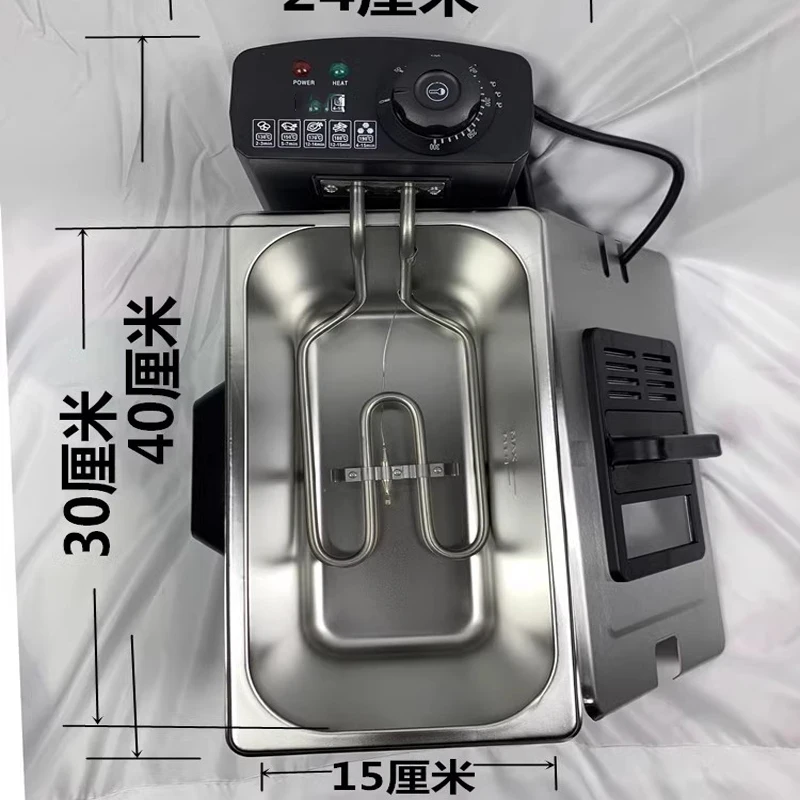 220V electric fryer, 3L French fries, oil hot pot, fried chicken grill, adjustable constant temperature oven