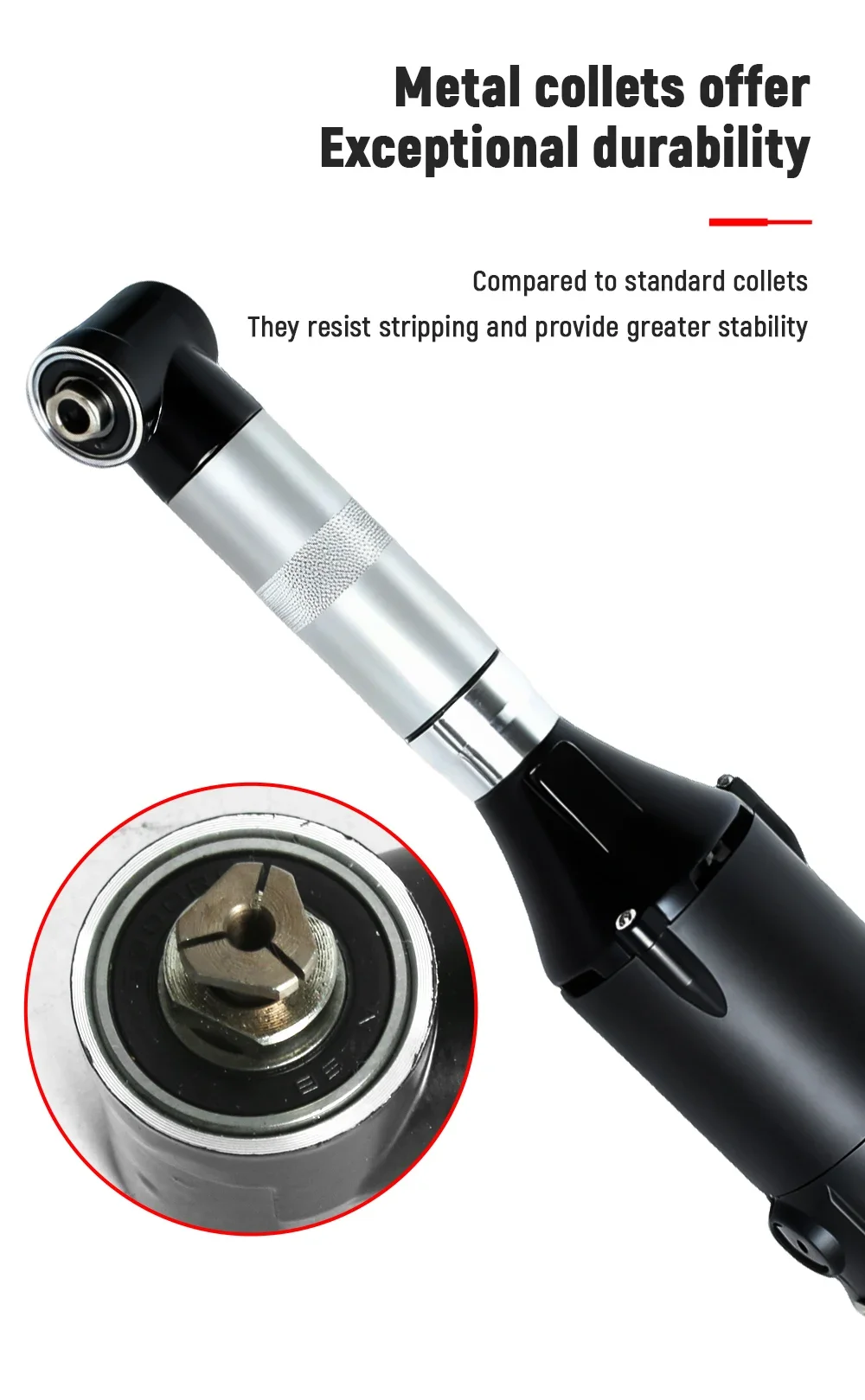 Mini 90° Right Angle Grinder 550W Electric Handheld Die Grinder for Tile Cutting