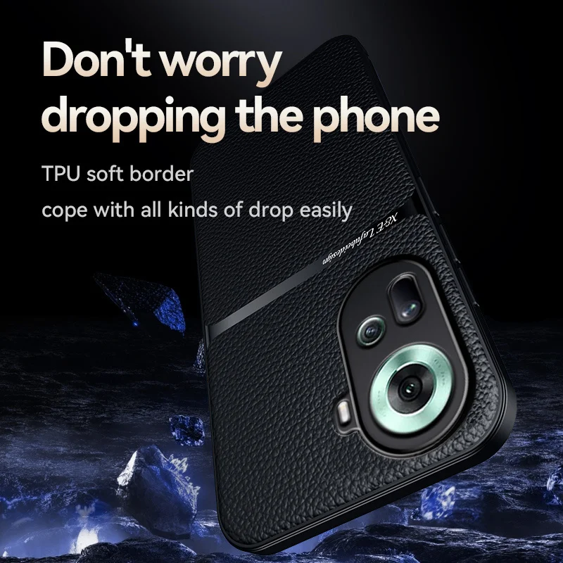 Luxury Leather Magnetic Holder Shockproof Case