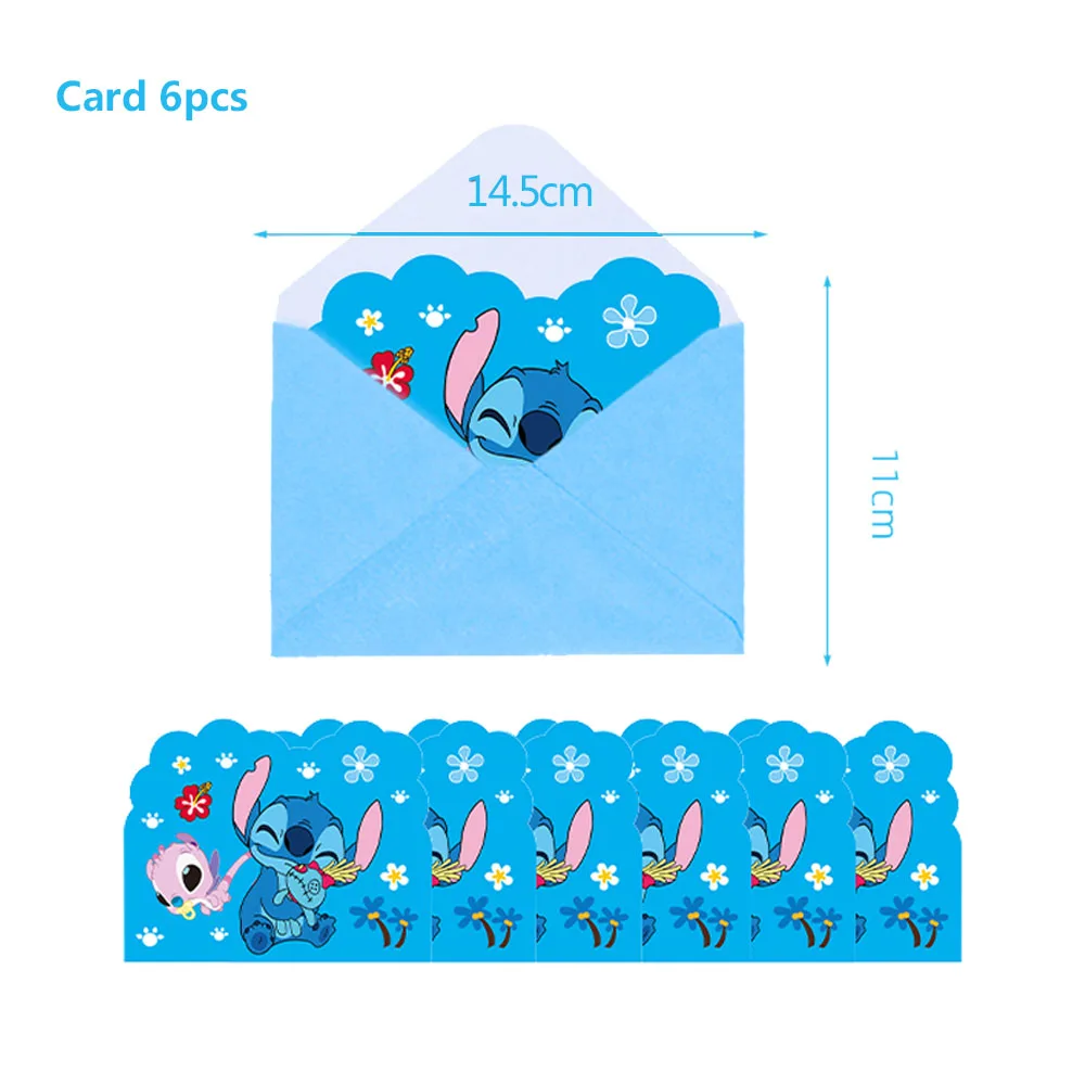 Party Supplies Disney Lilo&Stitch Tableware Balloons Backdrop Cup Plate Napkin Baby Shower Gift Bag