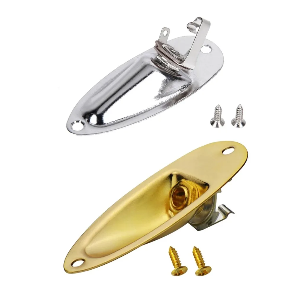 

Guitarra Pickup Boat Guitar Jack Plate Durable Professional Electric Guitar Jack Plate Guitar Parts 6.35mm