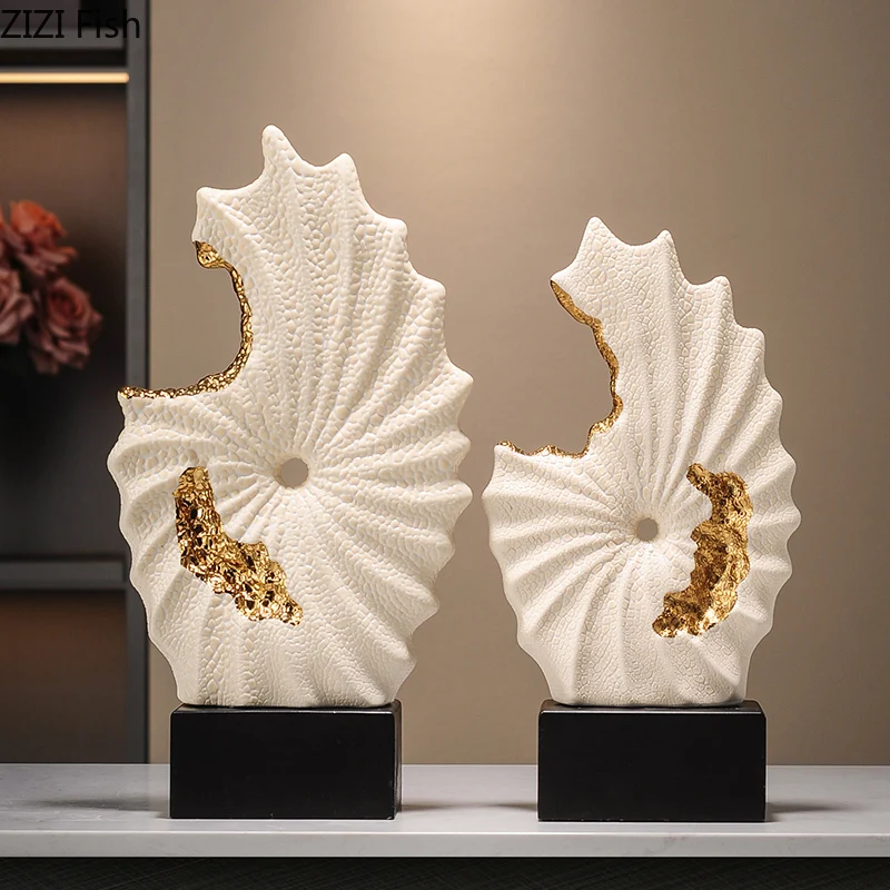 Gilded Ceramic Landscape Ornament 1